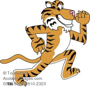 300x292 Tiger Jogging Clipart Amp Stock Photography Acclaim Images