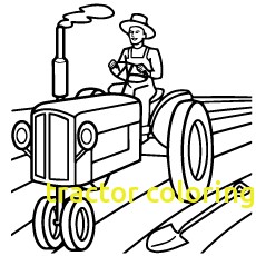 230x230 Tractor Coloring Pages