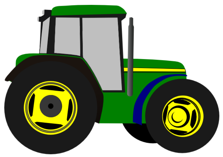 734x516 Deere Green Tractor