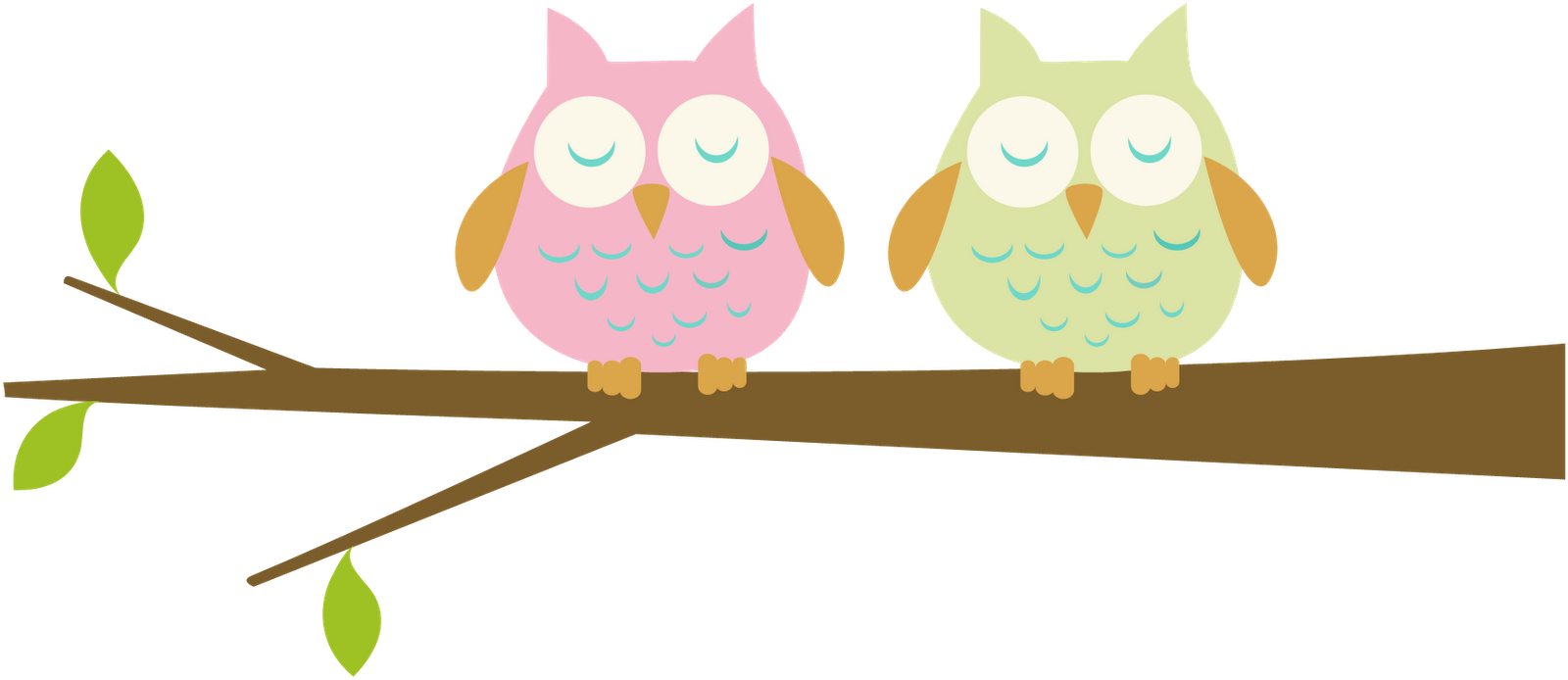 1600x694 Baby Owls Clip Art