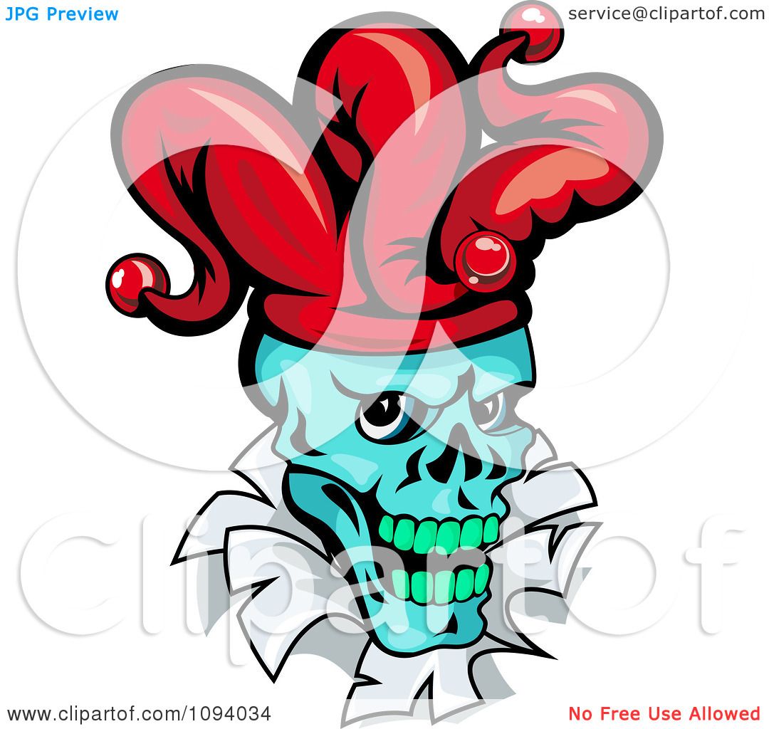 1080x1024 Clipart Blue Joker Head Breaking Through Paper