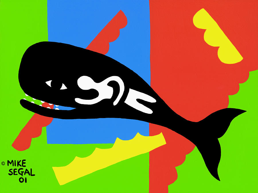 900x675 Jonah And The Whale Painting By Mike Segal