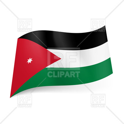 400x400 National Flag Of Jordan Royalty Free Vector Clip Art Image