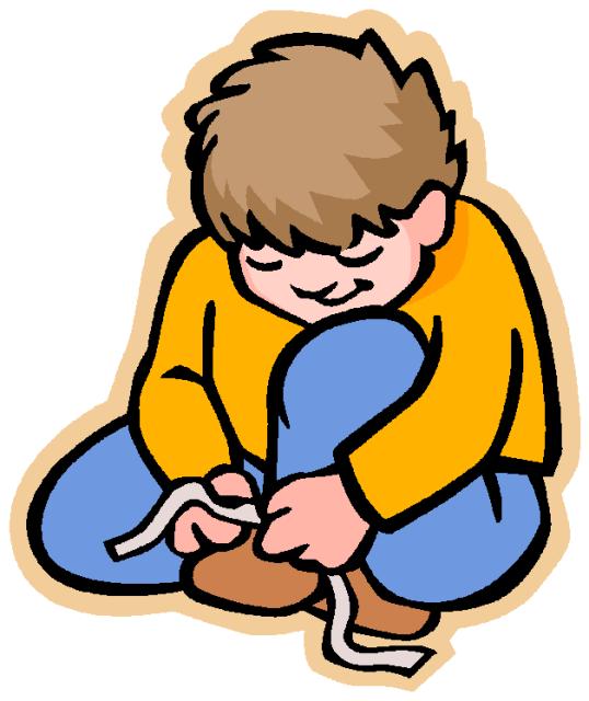 538x640 Tying Shoes Clipart