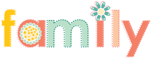 578x250 Family Word Clipart