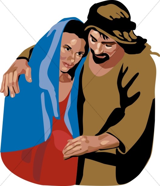 528x612 Joseph And Mary Clipart
