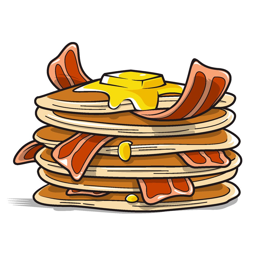 1024x1024 Bacon Clipart Pancake Bacon