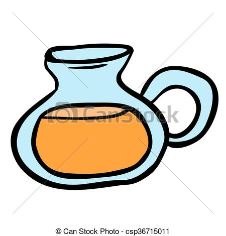 450x470 Lemonade Jug Cartoon Vector Clip Art