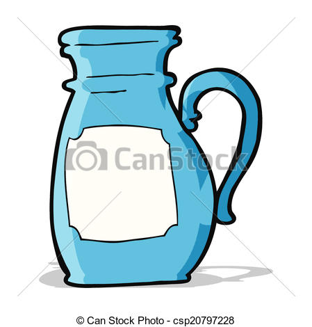 449x470 Cartoon Jug Vector Illustration