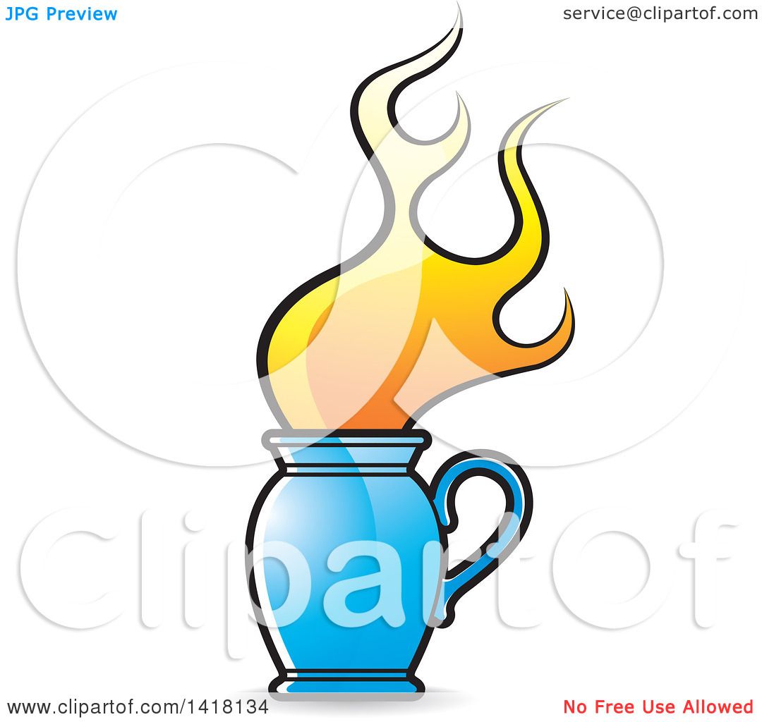 1080x1024 Clipart Of A Flaming Jug