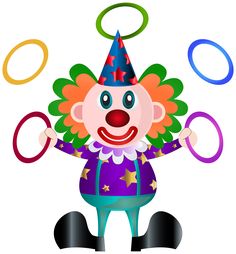 236x254 Happy Clown Juggling Amazing Artists Royalty Free