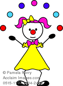 219x300 Female Clown Juggling Clipart Amp Stock Photography Acclaim Images