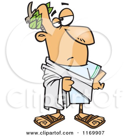 450x470 Cartoon Of Julius Caesar Posing