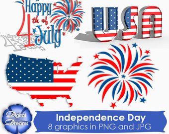 340x270 July Clip Art Etsy Studio