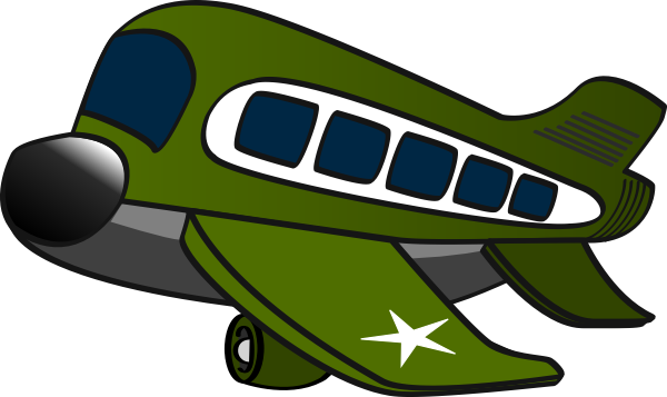 600x357 Green Jumbo Jet Clip Art