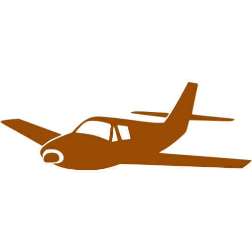 512x512 Airplane Clipart Brown