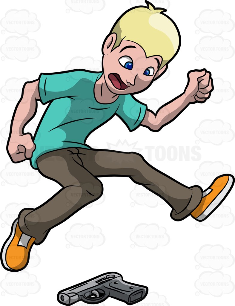 787x1024 Jump The Gun Cartoon Clipart Vector Toons