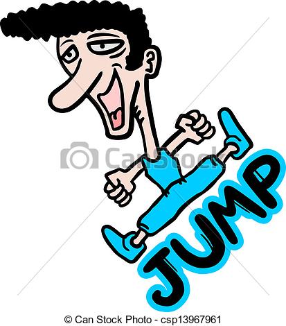413x470 Creative Design Of Jump Man Clip Art Vector