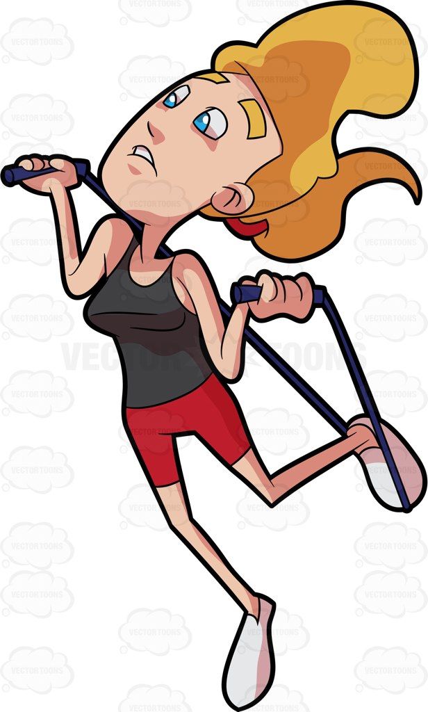 616x1024 A Woman Tripping Over A Jump Rope