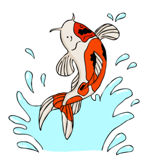 300x321 Koi Fish Clipart Pond Fish