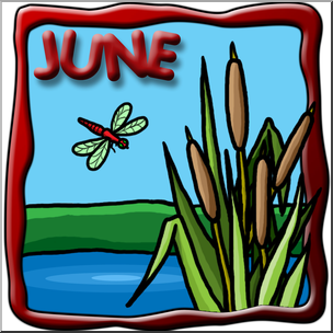 304x304 Clip Art Month Graphic June Color I Abcteach