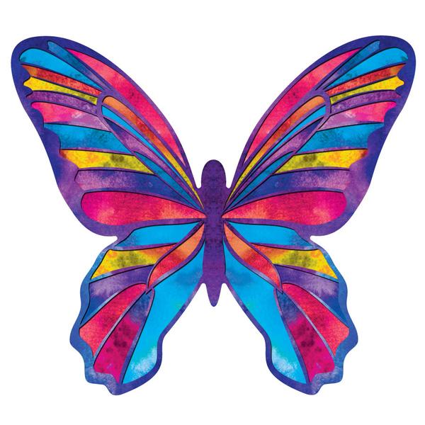 600x600 Watercolor Butterfly Wall Decals