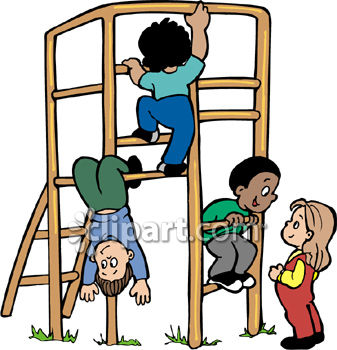 337x350 Boys And Girls Playing On A Jungle Gym