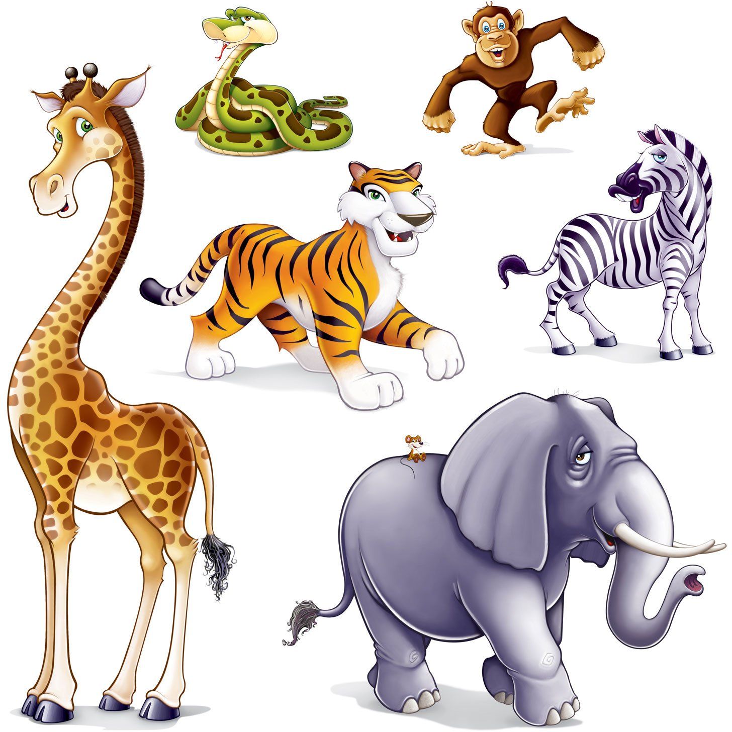1456x1456 Jungle Animal Props Party Accessory (1 Count) (6pkg