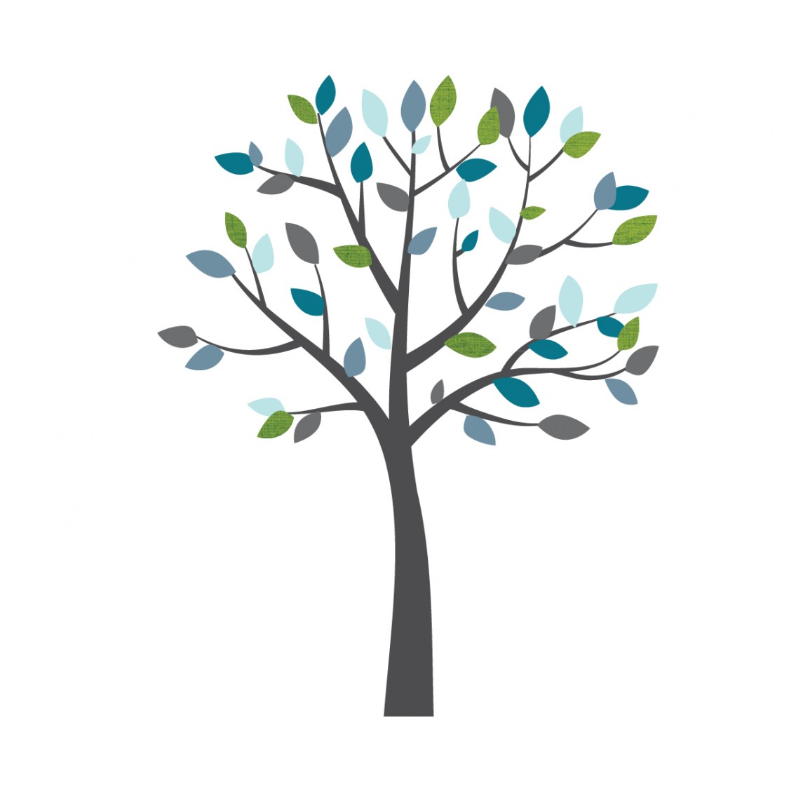 1125x1125 Grey Tree Clipart
