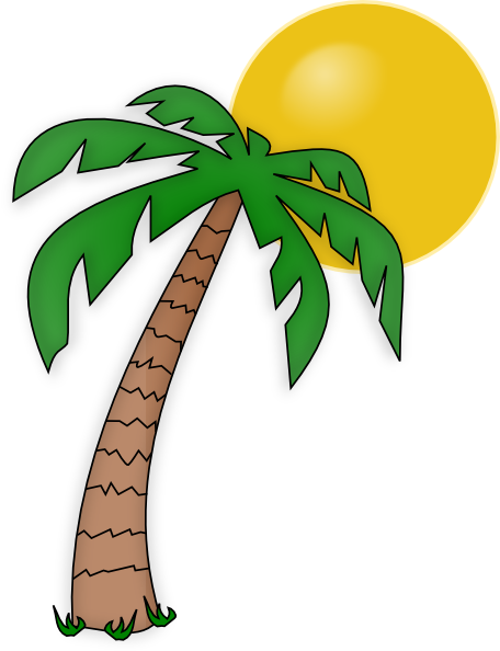 456x594 Simple Palm Tree Clip Art