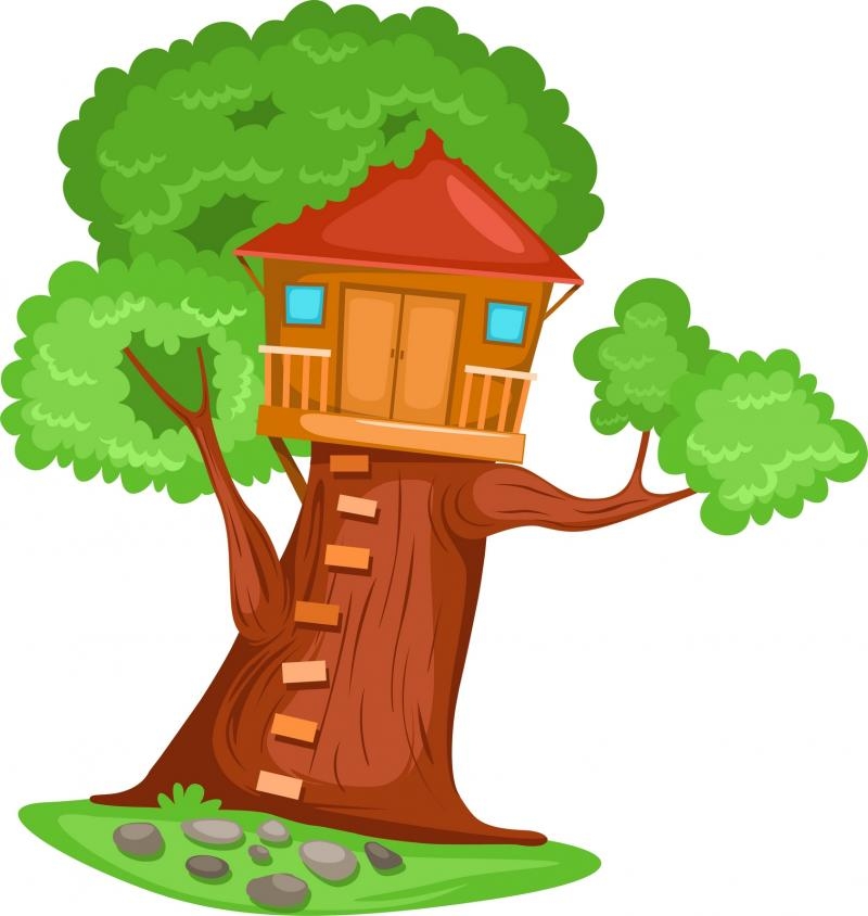 800x844 Clipart Of Tree Houses House Free Download Clip Art