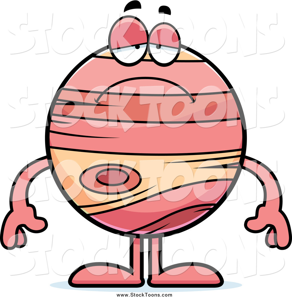 1024x1044 Stock Cartoon Of A Depressed Planet Jupiter By Cory Thoman