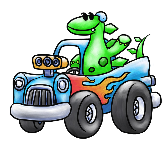 677x600 Jurassic Cart