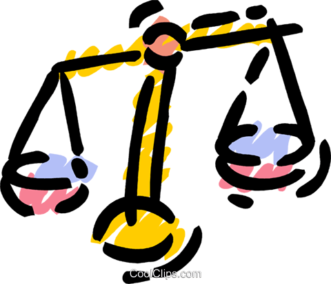 480x413 Scales Of Justice Royalty Free Vector Clip Art Illustration