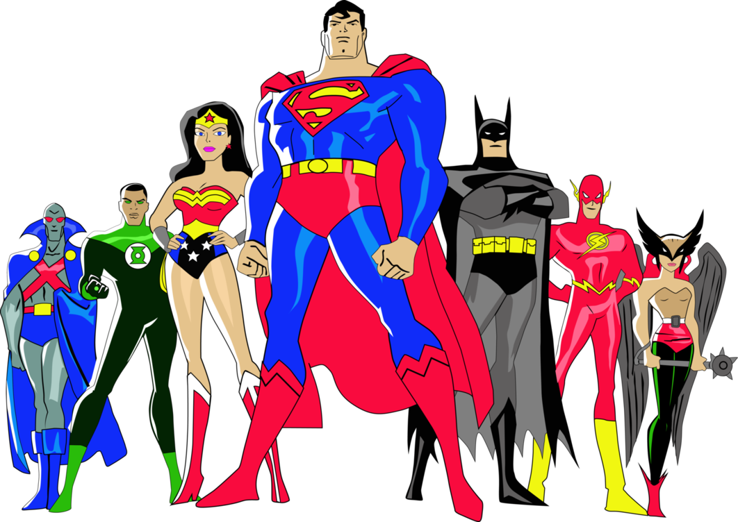 1062x752 Justice League Retro Clipart.