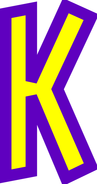 312x594 Letter K Clipart