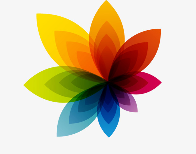 650x509 Kaleidoscope Flowers, Colorful, Color, Petal Png Image And Clipart