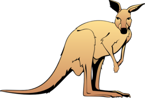 296x201 Kangaroo Clip Art