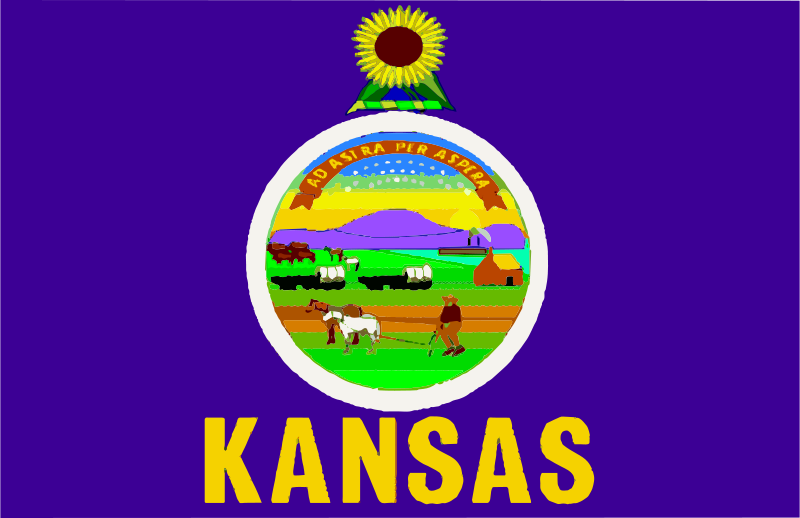 800x518 Free Clipart Flag Of Kansas Anonymous
