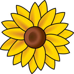 298x297 Sun Flower Clip Art