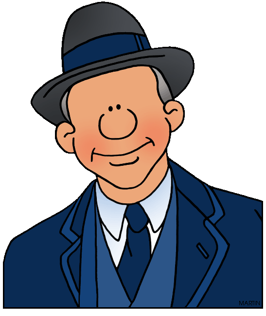 547x648 United States Clip Art By Phillip Martin, Famous People