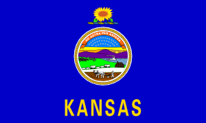300x180 Us Kansas Flag Clip Art Free Vector 4vector