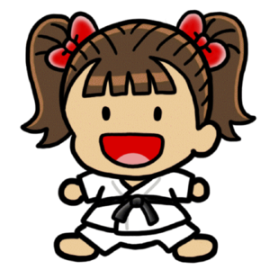 300x300 Girl Karate Character Clip Art