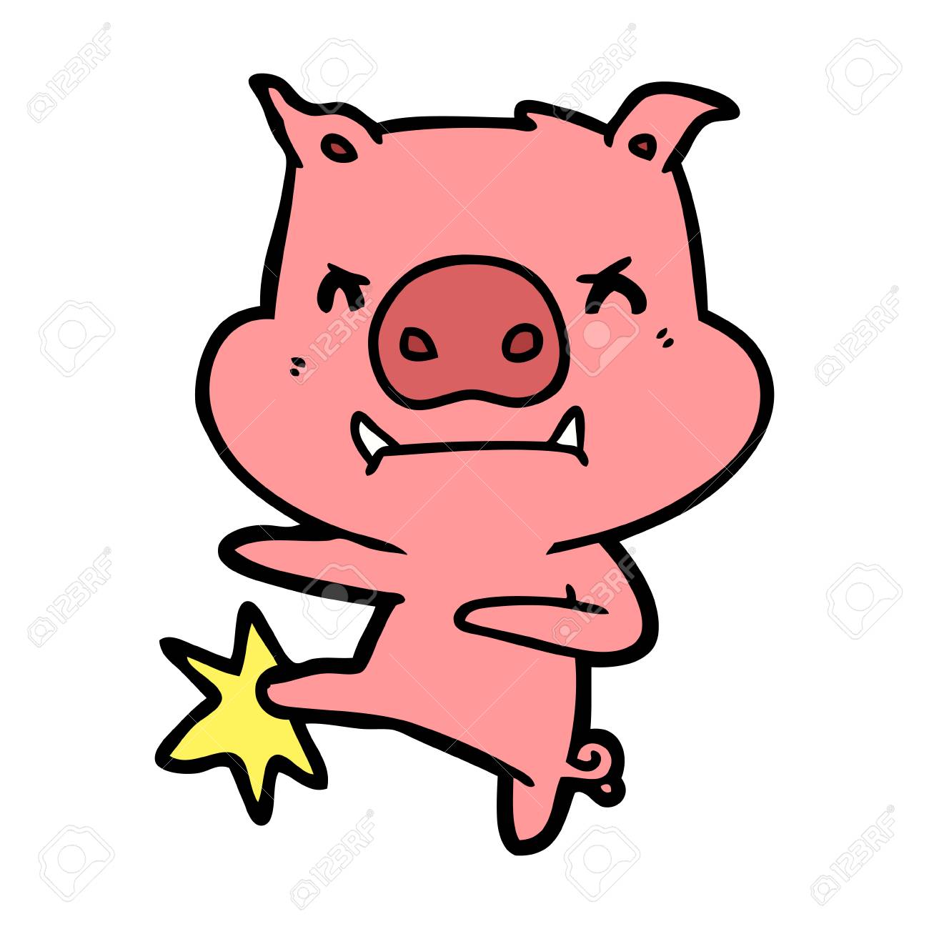 1300x1300 Karate Clipart Pig