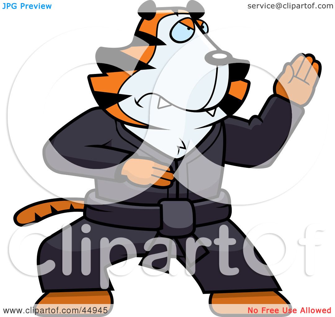 1080x1024 Karate Tiger Clipart