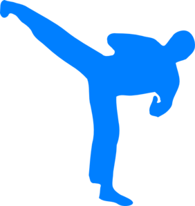 282x298 Blue Karate Clip Art