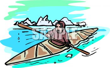350x219 Eskimo Man In A Kayak