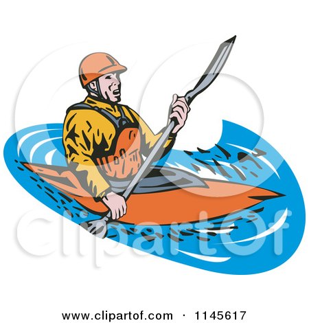 450x470 Royalty Free (Rf) Kayaking Clipart, Illustrations, Vector Graphics