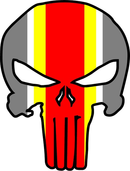 455x600 Kansas City Chiefs Punisher Decal Sticker 41