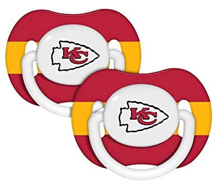425x364 Nfl Kansas City Chiefs 2 Pack Pacifier (Discontinued